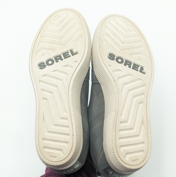 Sorel Gray Suede Sneaker Wedges - Picture 13 of 16